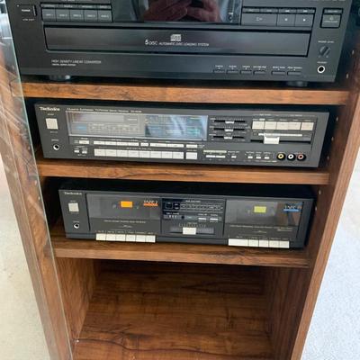 Stereo Components In Display Case
