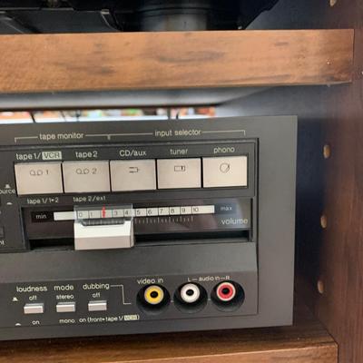 Stereo Components In Display Case
