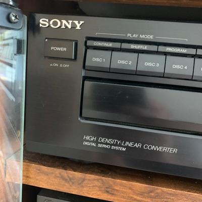 Stereo Components In Display Case