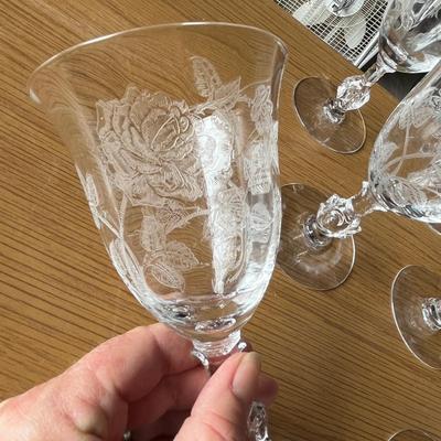 Heisey Rose Goblets