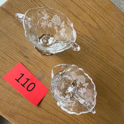 Heisey Rose Cream & Sugar