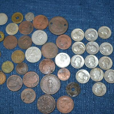 LOT 456 COLLECTION OF VARIOUS COINS