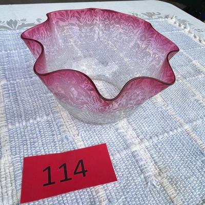 Victorian Rubina Oil Lamp Shade
