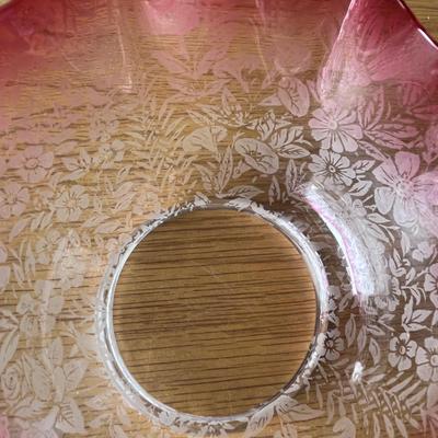 Victorian Rubina Oil Lamp Shade
