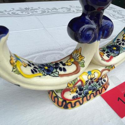 Talavera Matched 3 light Candle Sticks