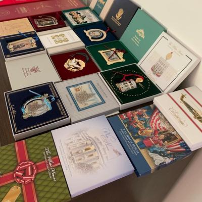 Huge White House Christmas Ornament Lot