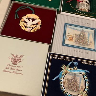 Huge White House Christmas Ornament Lot