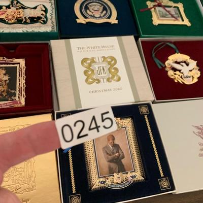 Huge White House Christmas Ornament Lot