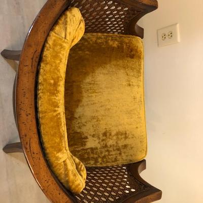 Vintage Barrel Like Cain Chair -Lot 190