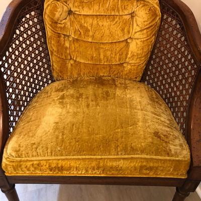 Vintage Barrel Like Cain Chair -Lot 190