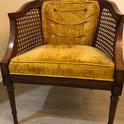 Vintage Barrel Like Cain Chair -Lot 190