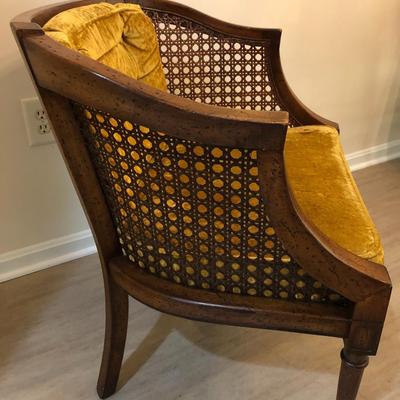 Vintage Barrel Like Cain Chair -Lot 190