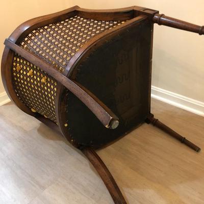 Vintage Barrel Like Cain Chair -Lot 190