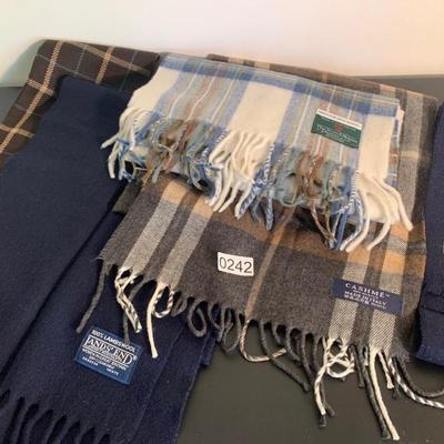 Designer Cashmere Wool Scarf Lot Italy Scotland +++