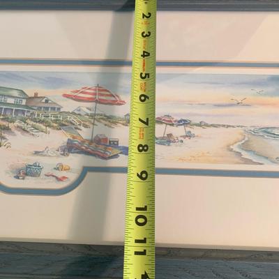 Art Lot - Signed Beach Scene & Maryland Print Framed
