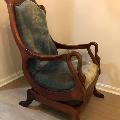 Antique Goose Neck Rocker -Lot 191