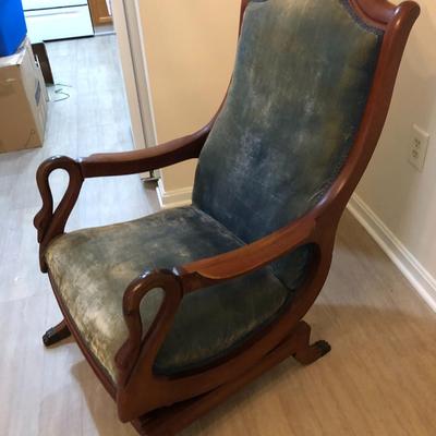 Antique Goose Neck Rocker -Lot 191
