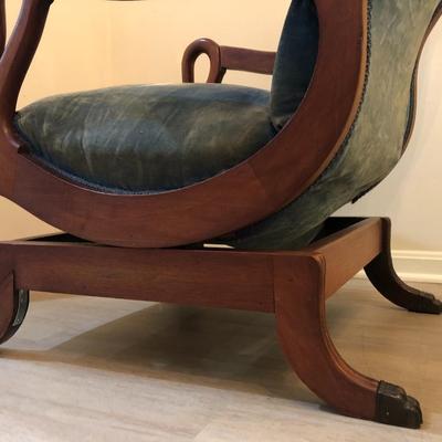 Antique Goose Neck Rocker -Lot 191
