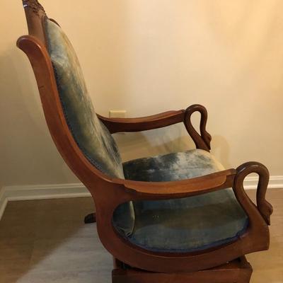 Antique Goose Neck Rocker -Lot 191