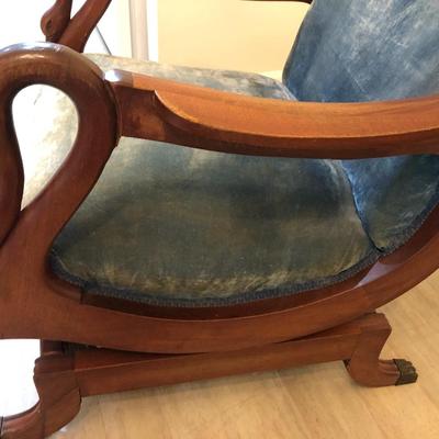 Antique Goose Neck Rocker -Lot 191