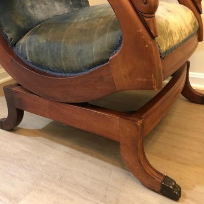 Antique Goose Neck Rocker -Lot 191