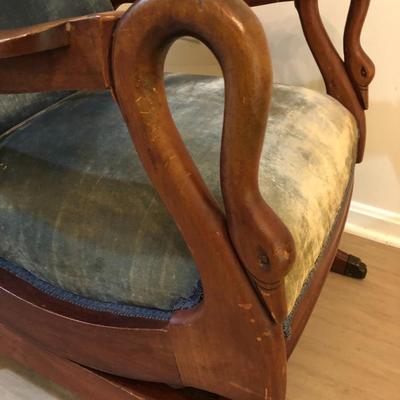 Antique Goose Neck Rocker -Lot 191