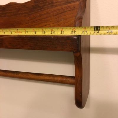 Wooden Shelf /Towel Holder -Lot 192