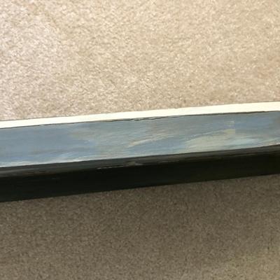 Hand Painted Double Sided Wall Shelf & Winter Wall Plaque -Lot 193