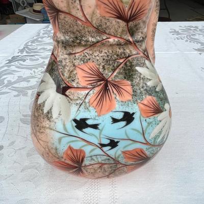 French Hand Painted Pitcher Victorian era
