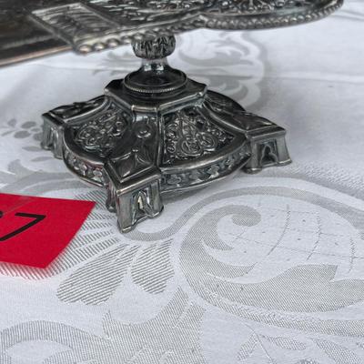 Silver Plate Calling Card Tray