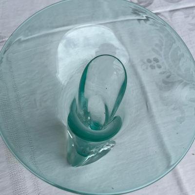 Studio Signed Trumpet Vase