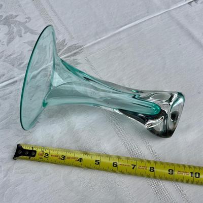 Studio Signed Trumpet Vase