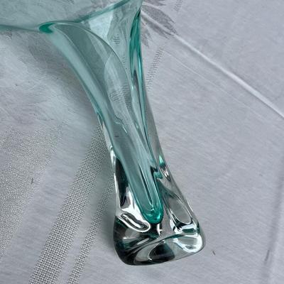 Studio Signed Trumpet Vase