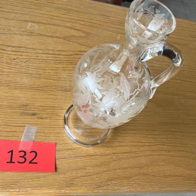 Hawkes Style Etched Ewer