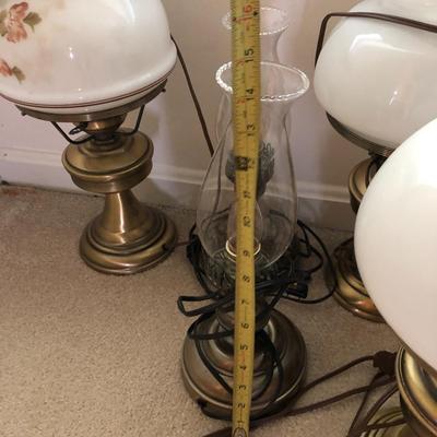 Multiple Hurricane Lamps / Lights -Lot 196