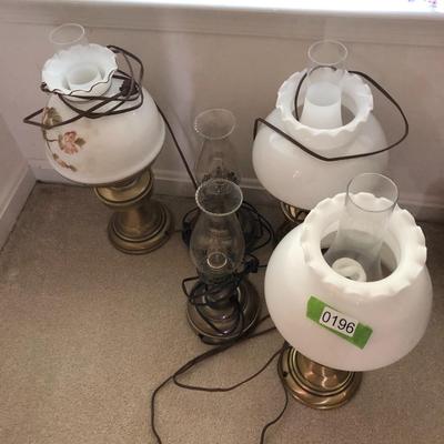 Multiple Hurricane Lamps / Lights -Lot 196