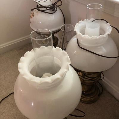 Multiple Hurricane Lamps / Lights -Lot 196