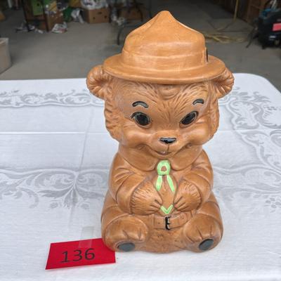 Twin Winton Ranger Bear Cookie Jar