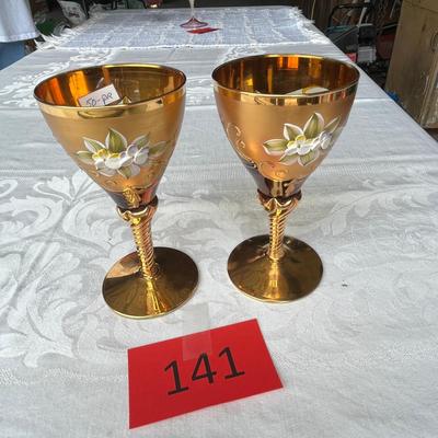 Italian Gilded Goblets