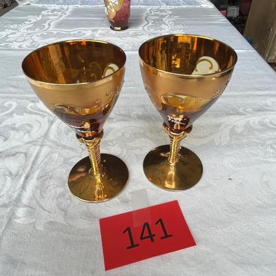 Italian Gilded Goblets