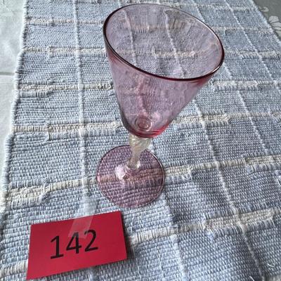 Salviati Murano Cranberry Goblet