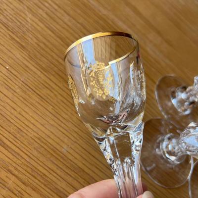 Tiffin Palais Versailles 6 Cordials Glasses
