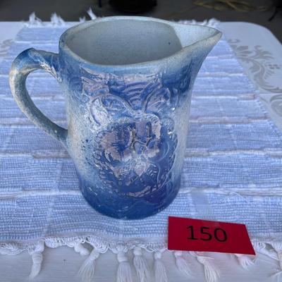 Salt Glaze Blue & White pitcher