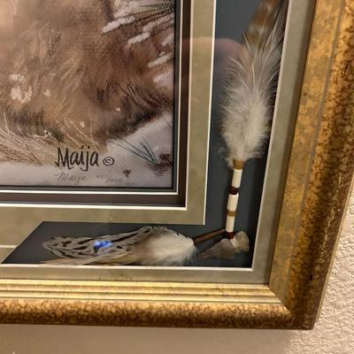 Maija Print Signed & Numbered Native American, Wolf #2