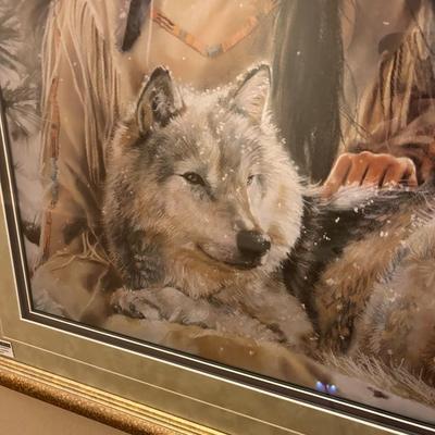 Maija Print Signed & Numbered Native American, Wolf #2