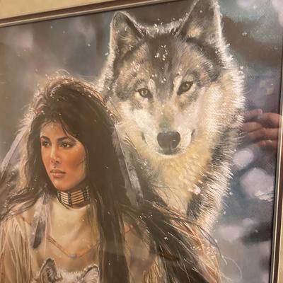 Maija Print Signed & Numbered Native American, Wolf #2