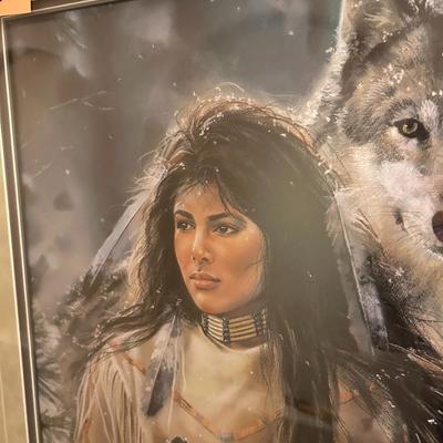 Maija Print Signed & Numbered Native American, Wolf #2