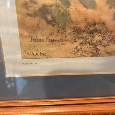 A Dash for the Timber by Frederic Remington Framed Print