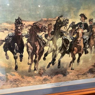 A Dash for the Timber by Frederic Remington Framed Print