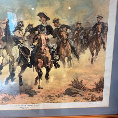 A Dash for the Timber by Frederic Remington Framed Print